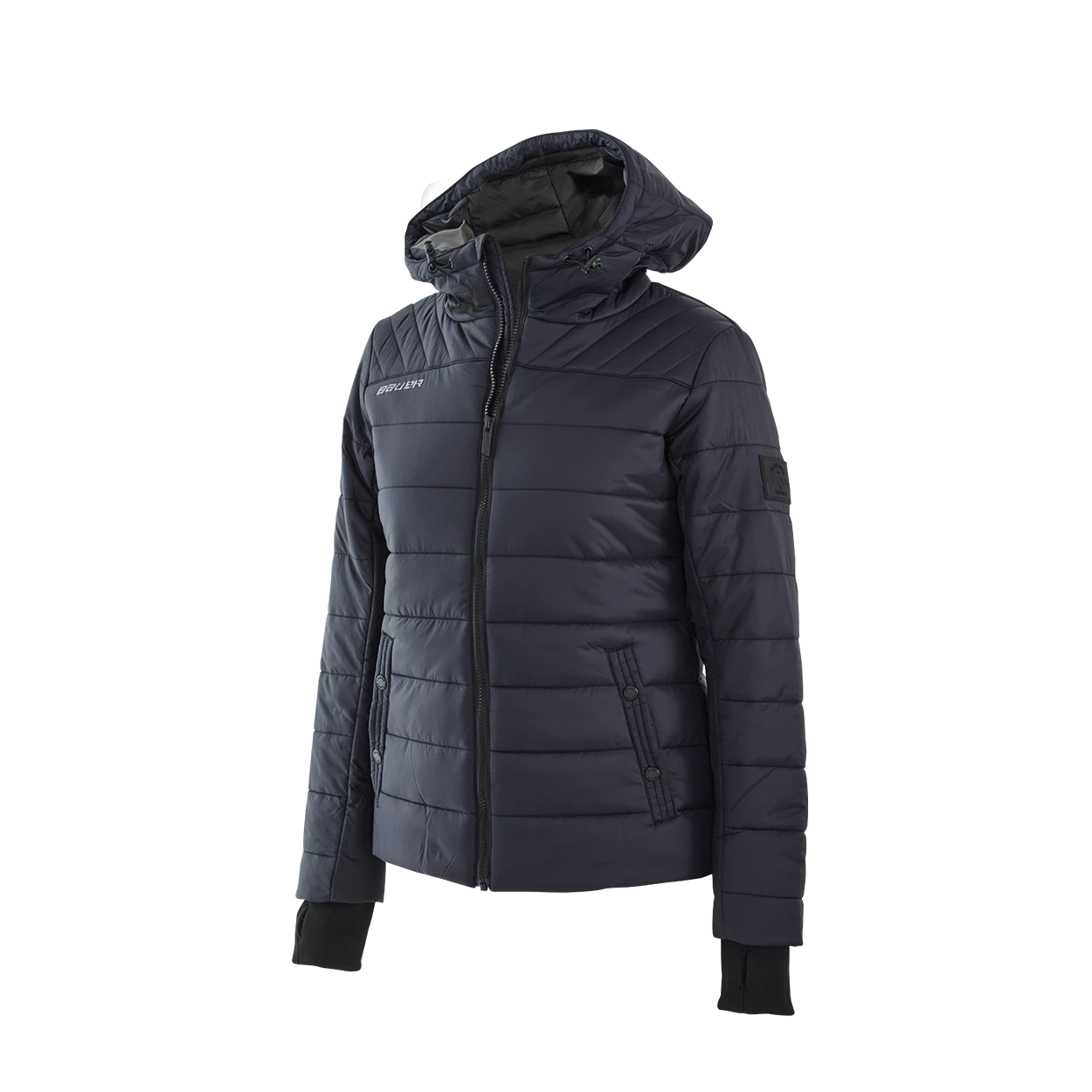 BAUER HOCKEY WOMEN'S HOODED PUFFER JACKET 3 BAUER HOCKEY WOMEN'S HOODED PUFFER JACKET