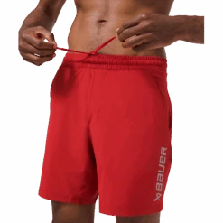 BAUER // Lululemon 7" PACE BREAKER SHORT SS22 LINERLESS -Bauer 673894 red 5