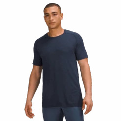 BAUER // Lululemon Metal Vent Tech Short Sleeve Tee -Bauer 687244 navy 1