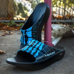 BAUER | OOFOS SLIDE - SKELETON SPORT SENIOR 15 BAUER | OOFOS SLIDE - SKELETON SPORT SENIOR -Bauer OOFOSskeleton Black 07