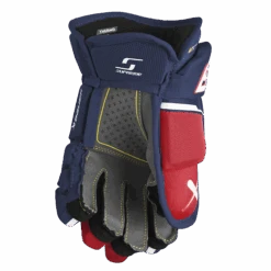 BAUER SUPREME M5PRO GLOVE JUNIOR -Bauer m5projrglove navy red white 2
