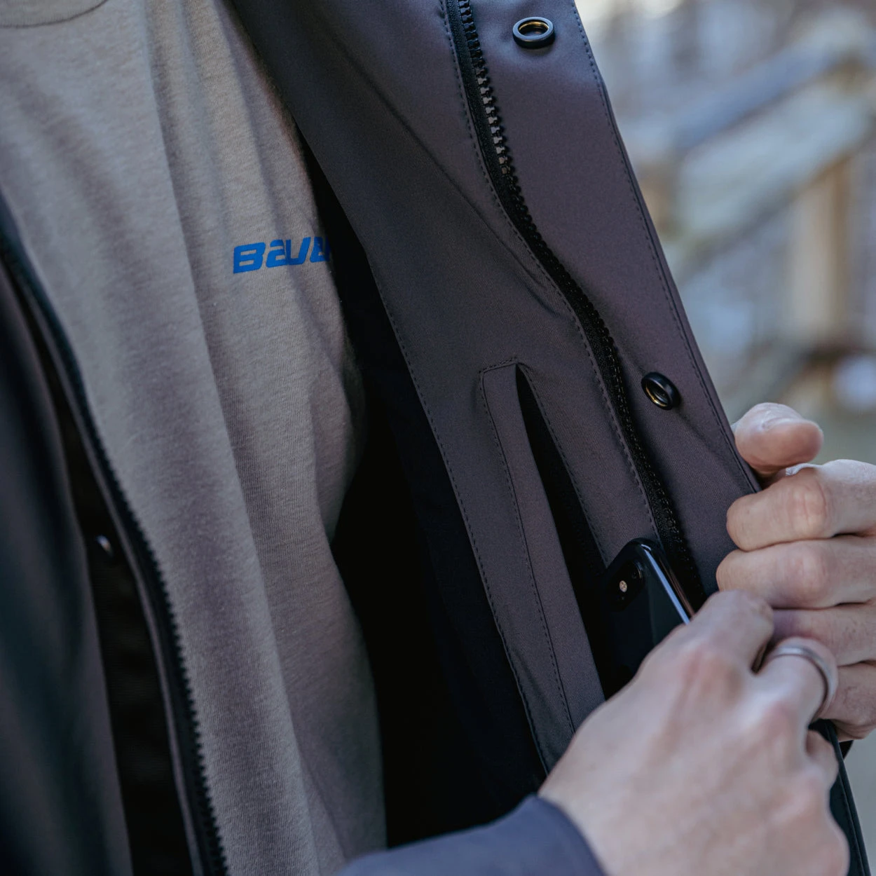 BAUER TEAM TRAVEL COAT SENIOR 5 BAUER TEAM TRAVEL COAT SENIOR - Image 3