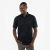 BAUER // TRAVIS MATHEW ON THE SCREWS POLO BLACK -Bauer screwspolo black 1