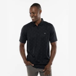 BAUER // TRAVIS MATHEW ON THE SCREWS POLO BLACK