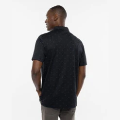 BAUER // TRAVIS MATHEW ON THE SCREWS POLO BLACK -Bauer screwspolo black 3