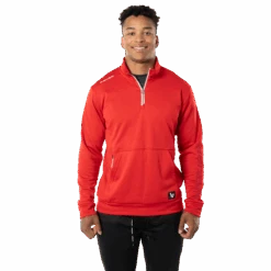BAUER TEAM FLEECE 1/2 ZIP SENIOR 10 BAUER TEAM FLEECE 1/2 ZIP SENIOR -Bauer teamfleece red 1