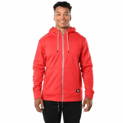 BAUER TEAM FLEECE ZIP HOODIE SENIOR -Bauer teamziphoodie red 1