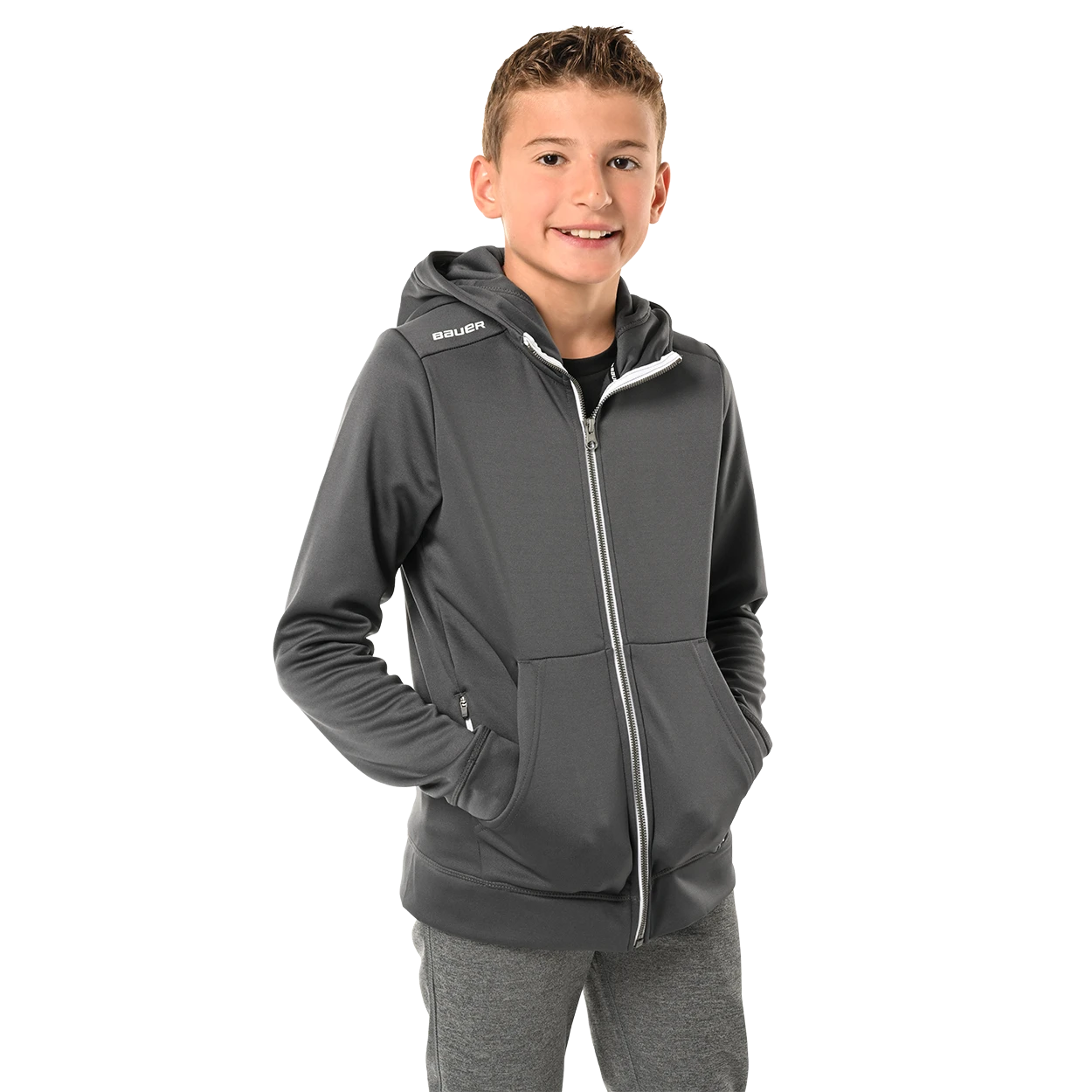 BAUER TEAM FLEECE ZIP HOODIE YOUTH 4 BAUER TEAM FLEECE ZIP HOODIE YOUTH - Image 2